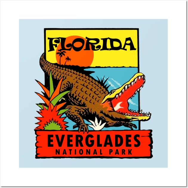 Everglades National Park Florida Vintage Wall Art by Hilda74